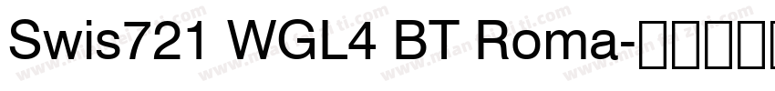 Swis721 WGL4 BT Roma字体转换